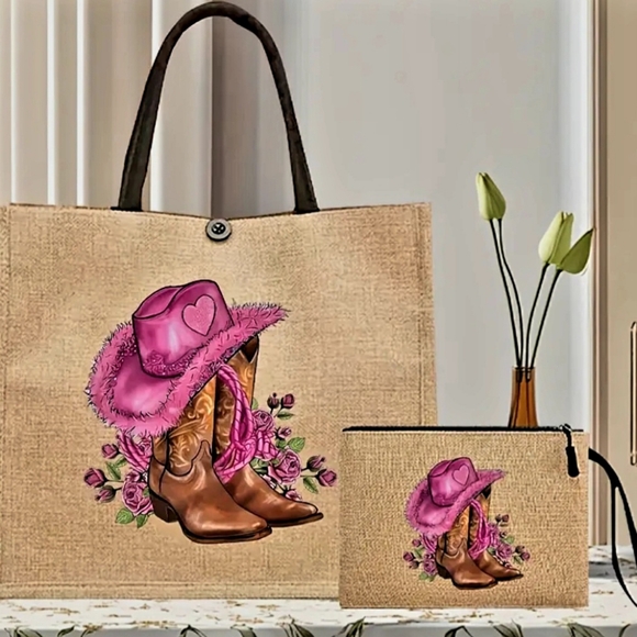 2 piece women's tote & mini purse set - Picture 5 of 13